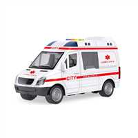 PASİFİK SÜRTMELİ AMBULANS WY590E SESLİ IŞIKLI 1:16 3+ 1
