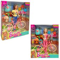 PASİFİK BEAUTY FASHİON DOLL 2968-1 BİSİKLETLİ BEBEK 3+ 1