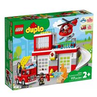 LEGO DUPLO 10970 İTFAİYE MERKEZİ VE HELİKOPTER 117 PARÇA 2+ 1