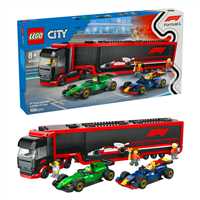 LEGO CİTY 60445 F1 TRUCK WİTH RB20 AMR24 F1 CARS 1086 PARÇA 8+ 1
