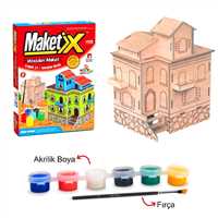 MORTOYS MAKETİX KONAK EV 9788 AHŞAP BOYAMA 1