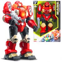 SUNMAN CYBOTRONİX MARS ROBOT 4061T-4062T TURBOTRON YÜRÜYEN SİLAHLI SESLİ IŞIKLI 3+ 2