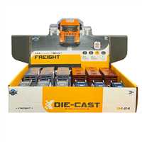 CAN ALİ TOYS SÜRTMELİ TIR KLX800-223 METAL DİE CAST SESLİ IŞIKLI 2 RENK 1:24 6 LI 3+ 1