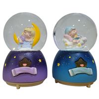 YLZ KAR KÜRESİ JC5K179-80 ORTA AY KIZ SESLİ IŞIKLI 1