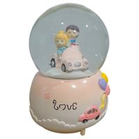 YLZ KAR KÜRESİ 100-F288 BÜYÜK KAR ATAN LOVE SEVGİLİ SESLİ IŞIKLI 1