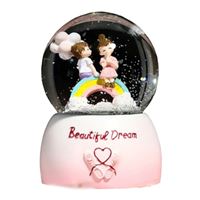 YLZ KAR KÜRESİ 100-299 BÜYÜK KAR ATAN BEAUTİFUL DREAM SESLİ IŞIKLI 1