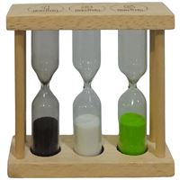 YLZ KUM SAATİ YLZ-028 MİNİ AHŞAP 3 LÜ 1-3-5 DAKİKA 1