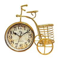 YLZ BİBLO T1426 MASA SAATİ METAL BİSİKLET DETAYLI 22X10X19 CM 1