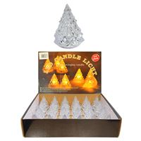 LED CANDLE LİGHT YILBAŞI PİLLİ IŞIKLI AĞAÇ NZN-1012 PLASTİK MİNİ 24 LÜ 1