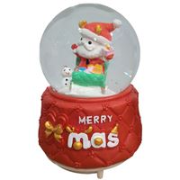 YLZ KAR KÜRESİ YLZ-M116 YILBAŞI BÜYÜK KAR ATAN NOEL BABA SESLİ IŞIKLI 1