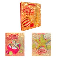 YLZ HEDİYE ÇANTASI YLZ1351 S KARTON YILBAŞI TEMALI 19.5X23.5 12 Lİ 1