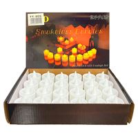 SMOKELESS CANDLES PİLLİ IŞIKLI MUM FY-806 PLASTİK MİNİ 24 LÜ 1