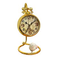 YLZ BİBLO N1907 MASA SAATİ METAL 1