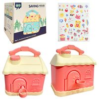 SAVİNG HOUSE KUMBARA 631 PLASTİK EV STİCKERLI 3+ 1