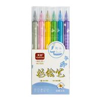 TİANHAO BRUSH FIRÇA UÇ KALEM TD23 ÇİF TARAFLI 6 RENK 1
