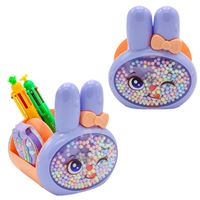 XİAOLİNGJİNG KALEMLİK MASAÜSTÜ PLASTİK G-823 SEVİMLİ TAVŞAN 4 BÖLMELİ 1