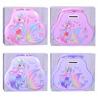 XİAOLİNGJİNG KUMBARA S-280 1358 DENİZ KIZI KİLİTLİ METAL 12 CM 1