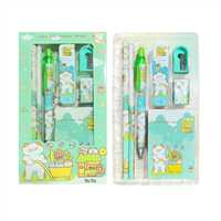 KIRTASİYE SETİ 8008 DİNOSAURS - SUMMER - UNDERSEA WORLD - CUTE CAT 7 PCS 1