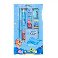 KIRTASİYE SETİ 8008 DİNOSAURS - SUMMER - UNDERSEA WORLD - CUTE CAT 7 PCS 3