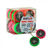 MİSYON PUSULA PLASTİK BÜYÜK RENKLİ 36 LI MSY-1022 1