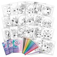 NEBULOUS STARS WATERCOLORİNG BOOK SET SULUBOYA KİTABI 15 RENK KALEM 1113 - 6932 1
