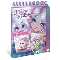 NEBULOUS STARS WATERCOLORİNG BOOK SET SULUBOYA KİTABI 15 RENK KALEM 1113 - 6932 5