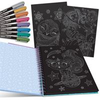 NEBULOUS STARS İSADORA COLORİNG ÇİZİM DEFTERİ SİYAH + KALEMLİ 6948-11136 1