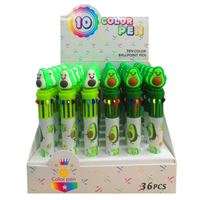 COLOR PEN TÜKENMEZ KALEM 10 RENKLİ QM-910 AVOKADO 36 LI 1