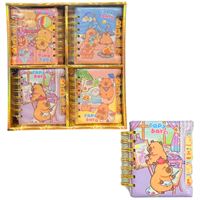 MAXX NOT DEFTERİ BC-231 9x11 SPİRALLİ PUFFY KAPAK AYRAÇLI CAPYBARA 12 Lİ 1