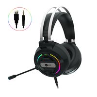 LENOVO KULAKLIK LECOO HT401 RGB LED AYDINLATMALI SİYAH KABLOLU OYUNCU MİKROFONLU 1