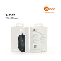 LECOO MOUSE KABLOLU MS102 SİYAH 4 TUŞLU 5