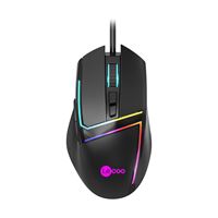 LECOO MOUSE KABLOLU MS106 SİYAH 7 TUŞLU RGB IŞIKLI 1