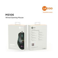 LECOO MOUSE KABLOLU MS106 SİYAH 7 TUŞLU RGB IŞIKLI 5