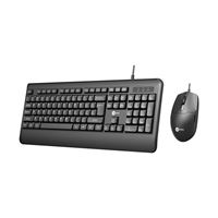 LECOO KLAVYE Q + MOUSE CM104 SİYAH USB KABLOLU 1