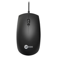 LECOO KABLOLU MOUSE MS100 SİYAH 1