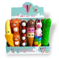 PNR JEL KALEM SQUİSHY RN-23 SOFT GEL PEN SEVİMLİ KARAKTERLER 24 LÜ 1