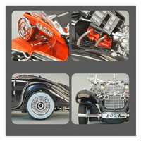 BVM SÜRTMELİ METAL ARABA CZ173B ROADSTER DİE CAST AÇILIR KAPI SESLİ PİLLİ 1:24 6+ 3