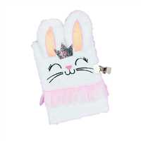 BAM DEFTER PELÜŞ KAPAK BM-1237 PRENSES TAVŞAN 15x21 KİLİTLİ ÇİZGİLİ 3