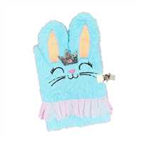 BAM DEFTER PELÜŞ KAPAK BM-1237 PRENSES TAVŞAN 15x21 KİLİTLİ ÇİZGİLİ 4