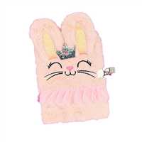 BAM DEFTER PELÜŞ KAPAK BM-1237 PRENSES TAVŞAN 15x21 KİLİTLİ ÇİZGİLİ 5