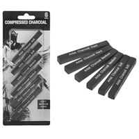 COMPRESSED CHARCOAL KÖMÜR KALEMİ SETİ 6 LI 26-76 1