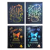 KUROMİ - HELLO KİTTY NOT DEFTERİ SERT KAPAK ÇİFT TARAFLI 9.5x14 SİMLİ KALEMLİ 168-60 1