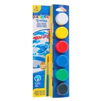 CARİOCA TEMPERA SULUBOYA 25 ML 6 RENK FIRÇALI 40433 1