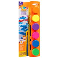 CARİOCA TEMPERA SULUBOYA 25 ML FOSFORLU 6 RENK FIRÇALI 40486 1