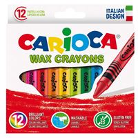 CARİOCA PASTEL BOYA WAX CRAYONS 12 RENK 42365 YIKANABİLİR 1