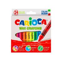 CARİOCA WAX CRAYONS PASTEL BOYA 24 RENK 42366 1