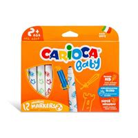 CARİOCA KEÇELİ KALEM JUMBO 12 RENK 42814 YIKANABİLİR 5