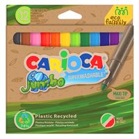 CARİOCA ECO FAMİLY KEÇELİ KALEM JUMBO 12 RENK 43101 YIKANABİLİR 1