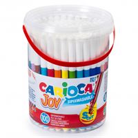 CARİOCA JOY KEÇELİ KALEM 100 LÜ PLASTİK KOVA YIKANABİLİR 43176 1