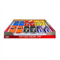 KİNGS TOY ÇEKBIRAK ARABA FY6078-12D DİE CAST METAL 3 MODEL 6 RENK 12 Lİ 3+ 1